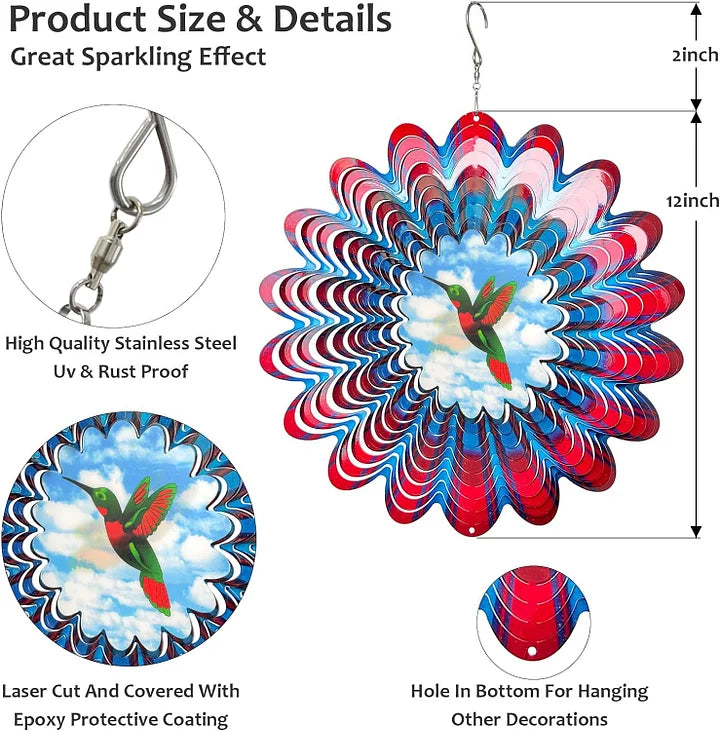 💫LAST DAY SALE 49% OFF🔥3D Dynamic Wind Spinner